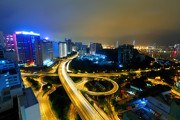 Image showing highway in city at night