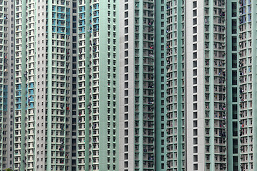 Image showing public apartment block in Hong Kong