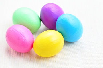 Image showing colorful easter eggs