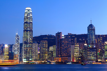 Image showing Hong Kong at night