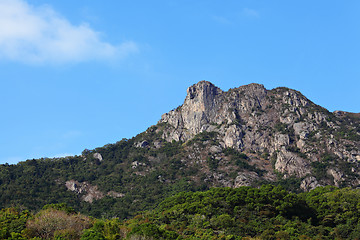 Image showing Lion Rock in Hong Kong