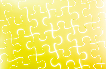 Image showing Puzzle in yellow