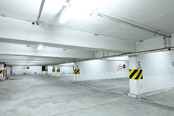 Image showing parking garage at night