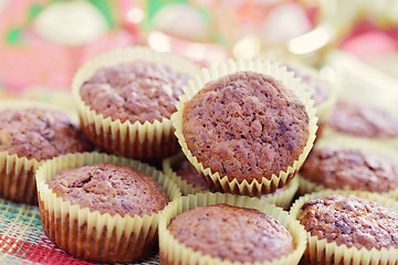 Image showing banana and chocolate muffins