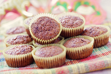 Image showing banana and chocolate muffins