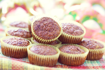 Image showing banana and chocolate muffins