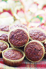 Image showing banana and chocolate muffins