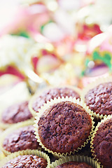 Image showing banana and chocolate muffins