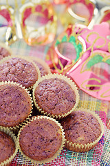 Image showing banana and chocolate muffins