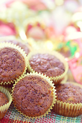 Image showing banana and chocolate muffins