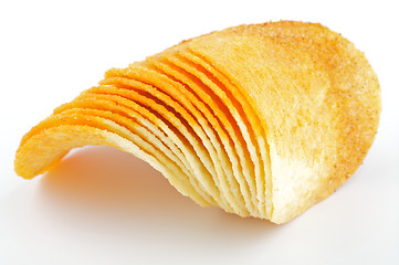 Image showing Arrangement of Potato Chips