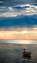 Image showing Sunset over Andaman Sea