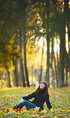 Image showing Girl on Bench