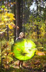 Image showing Girl on Forest