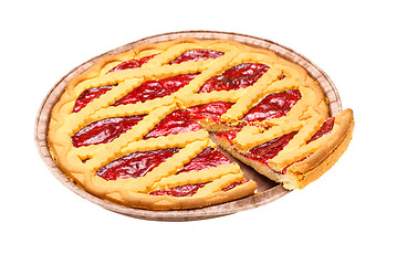 Image showing Sliced Cherry Pie