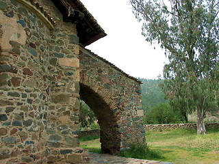 Image showing Detail of St. Mary's church. Asinou. Cyprus