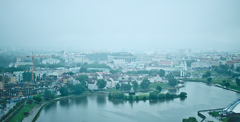 Image showing minsk at rainy morning