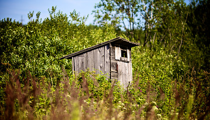 Image showing Old Outhouse Waiting For You