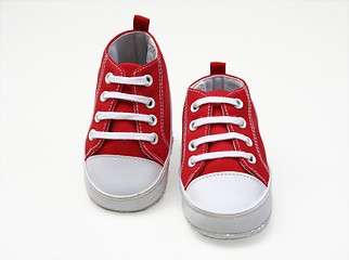 Image showing red shoes-runners