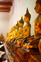 Image showing Buddhas in Wat Po