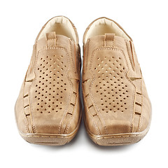 Image showing Beige Suede Shoes