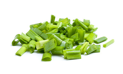 Image showing Fresh Chopped Leek