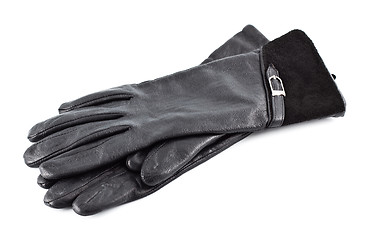 Image showing Black Gloves