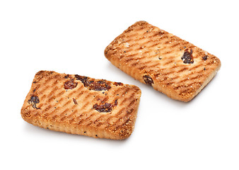 Image showing Shortbreads Cookies With Raisins