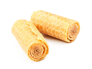 Image showing Crispy Wafer Rolls