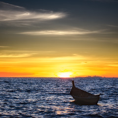 Image showing Sunset over Andaman Sea