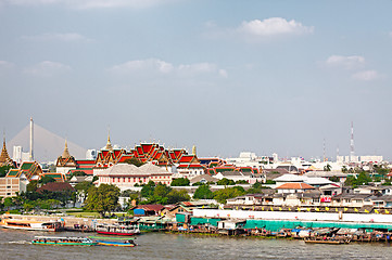 Image showing Wat Pho on Chao Phraya