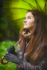 Image showing Girl on Forest