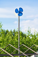 Image showing Blue Garden Windmill