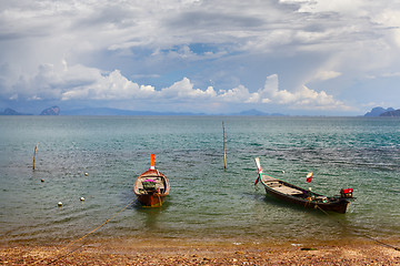 Image showing Thai Long Boats