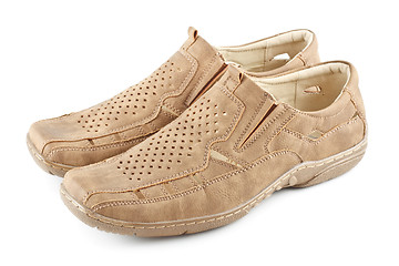 Image showing Beige Suede Shoes
