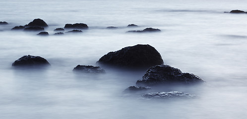 Image showing Stones in Surf