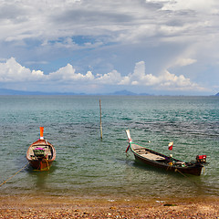 Image showing Thai Long Boats