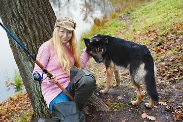 Image showing Fisherwoman