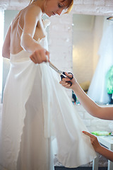 Image showing Bride in Workshop
