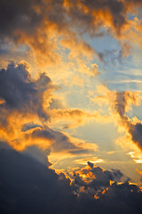 Image showing Dramatic Cloudy Sky