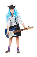 Image showing Teen Girl Rockstar