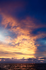 Image showing Sunset over Andaman Sea