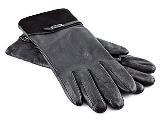 Image showing Black Gloves