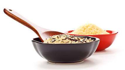 Image showing Bowls Of Raw Rice