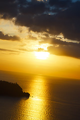 Image showing Sunset over Andaman Sea