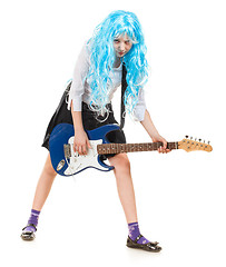 Image showing Teen Girl Rockstar