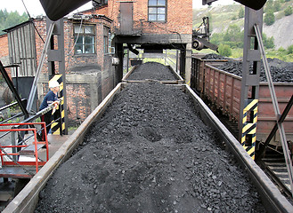 Image showing Loading of coal