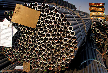 Image showing Steel tubes