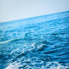 Image showing Blue Ocean Wave