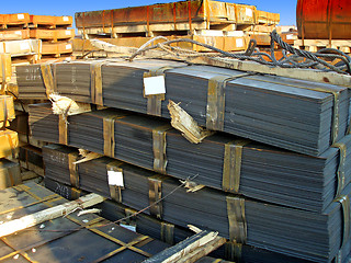 Image showing Steel sheets